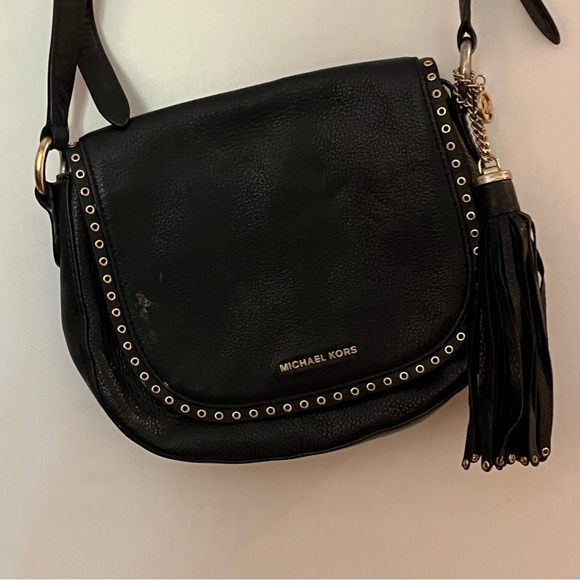 Michael Kors Brooklyn Leather Satchel Grommet 2-Way Bag - Picture 4 of 12